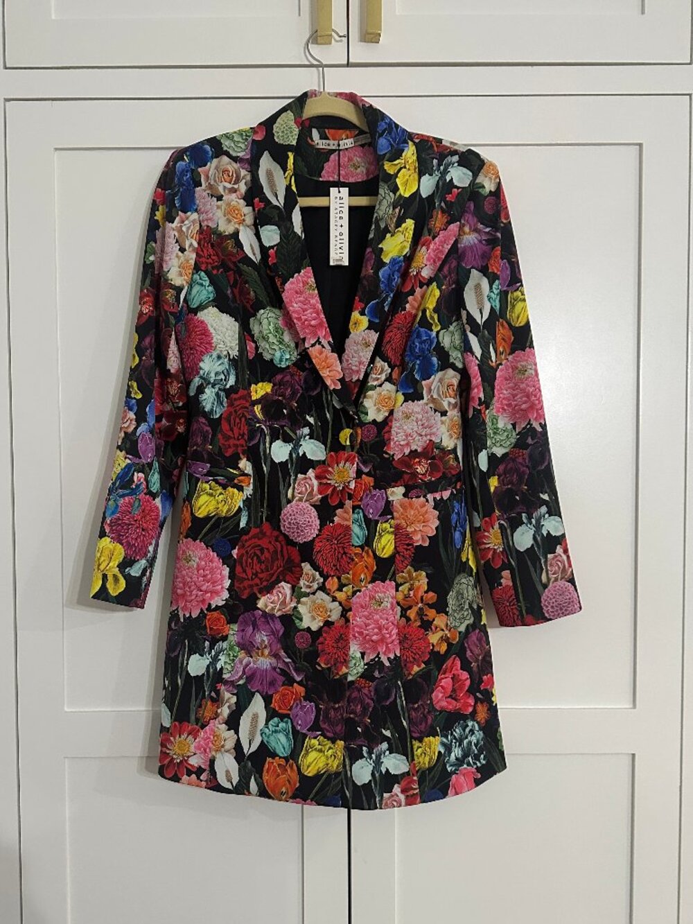 Alice + Olivia Latoya Long Sleeve Blazer Minidress NWT